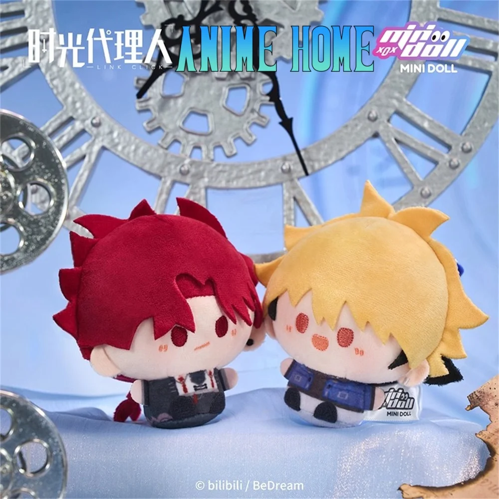 

Anime LINK CLICK Shiguang Daili Ren Lu Guang Cheng Xiaoshi Qiao Ling Vein Xia Fei Liu Xiao 8cm Plush Keychain Doll Toy Plushie