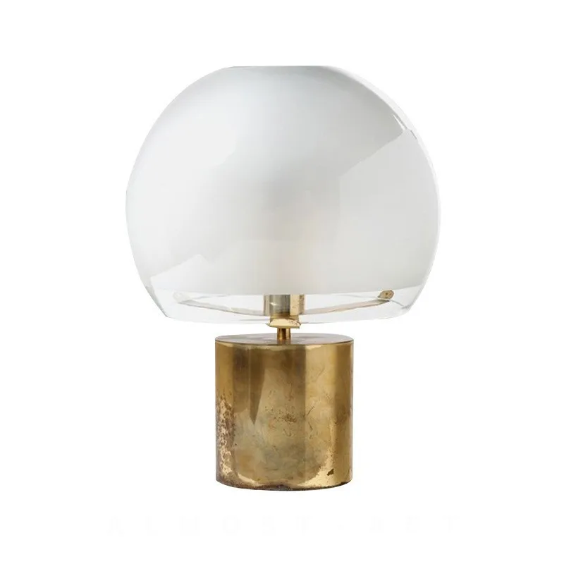 

Nordic American creative glass small table lamp bedside lamp bedroom personalized model room living room desk light