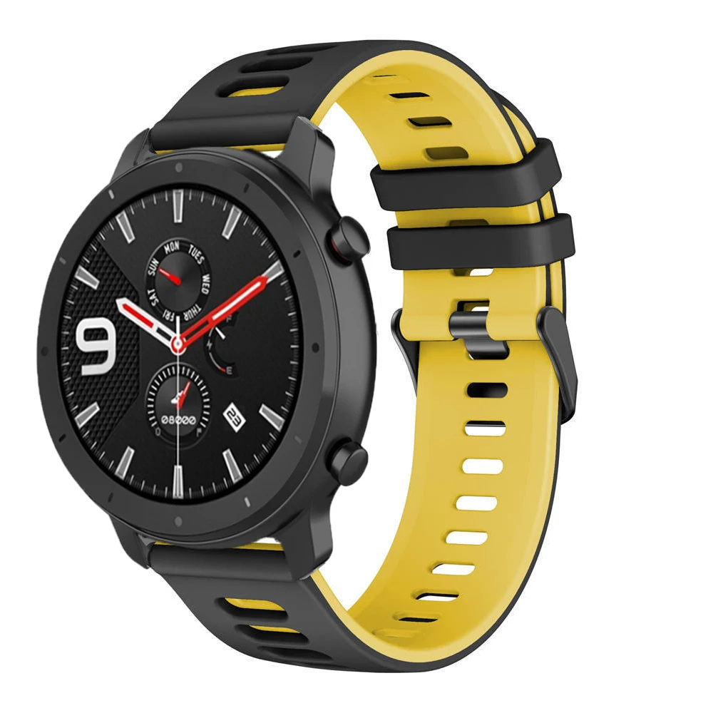 22mm 20mm Silicone Band for Amazfit GTS 2 3 2e/GTS 2 4 Mini Bracelet for Amazfit GTR/4 3 Pro 2 2e 47mm/Amazfit Bip/Stratos Strap