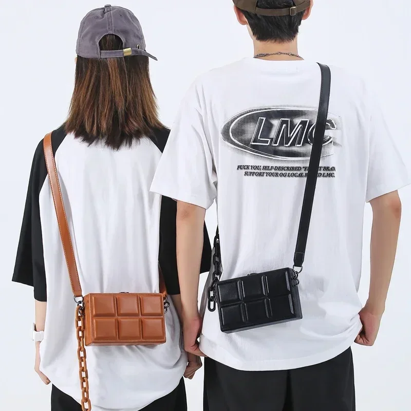 2024 Best Selling Fashion Trend Couple Small Square Bag Light Luxury Crossbody Bag Casual Versatile Bolsa Transversal