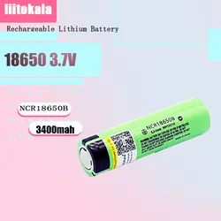 1PCS LiitoKala 3.7 v 3400 mah 18650 Lithium Battery NCR18650B Discharge 20A Rechargeable Battery For flashlight torch batteries