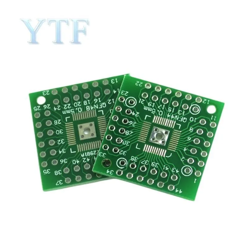 10pcs/bag 0.5mm QFP44 LQFP48 QFN44 QFN48 turn DIP44 DIP Adapter plate