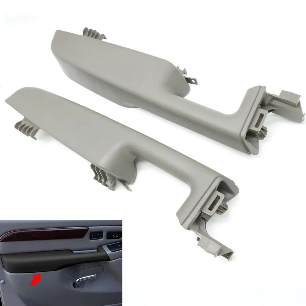 

Gray Front Door Armrest Handle Panels Cover Plate 12472876 For Chevrolet Chevy Suburban Tahoe GMC Yukon Escalade Avalanche 99-06