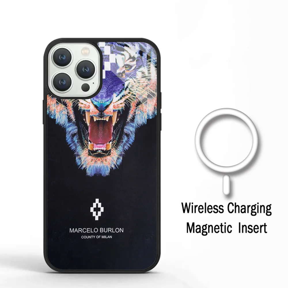 Зеркальный акриловый чехол для телефона IPhone 11 12 13 14 15 Plus Pro Max, с функцией беспроводной зарядки