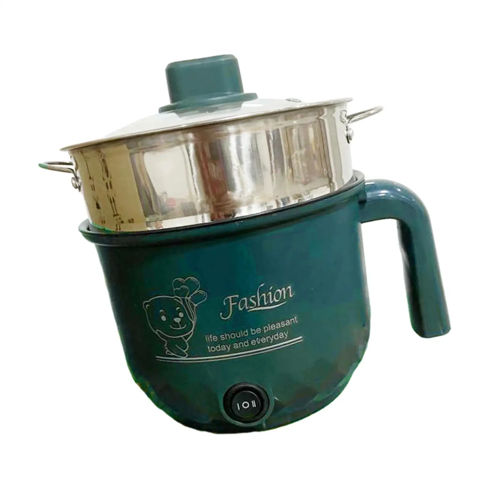 다기능 전기 쿠커 보이는 뚜껑 미니 쿠커 가열 팬, 국수 만두 죽 요리 스프용 미니 수프 스티머