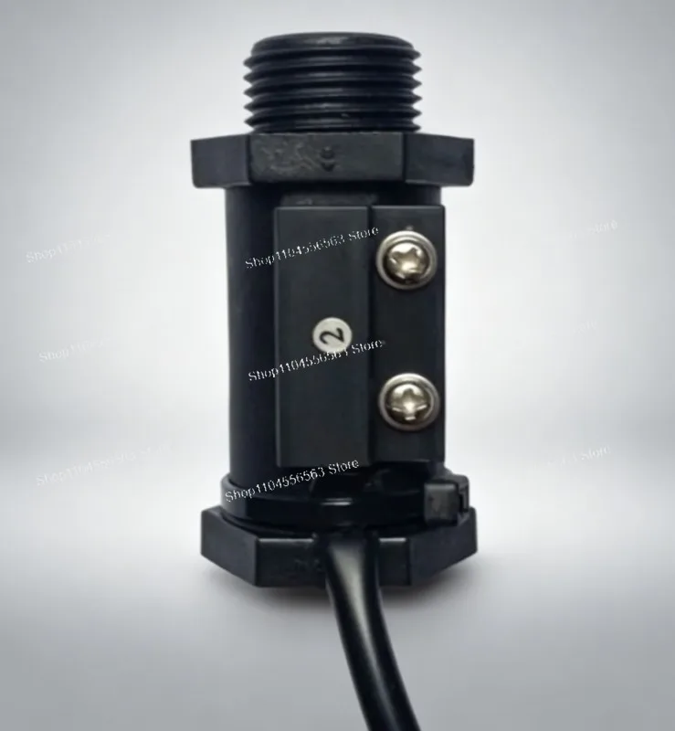 FS-2P / FS-3P Water Flow Switch, High Precision Black Plastic Float Type Flow Sensor for Water Chiller Cooling System