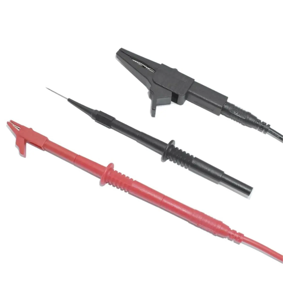 10Pcs Test Leads Kit, Double Insulated Multimeter Test Lead Set with Alligator Clips and Needle Probe