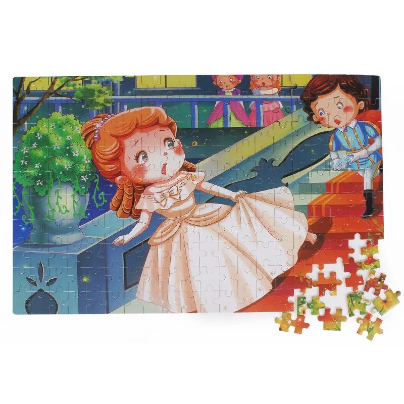 Rompecabezas de madera de 3 a 7 años de 200 piezas, rompecabezas de animales para niños, juguete educativo de rompecabezas plano de dibujos animados para educación temprana