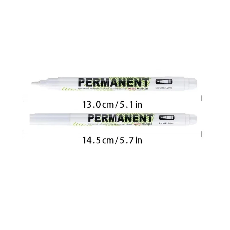5/10pcs/Set White Marker Pen Graffiti Pens Waterproof Permanent Tire Painting Notebook Tyre Tread Oily Environmental Pen