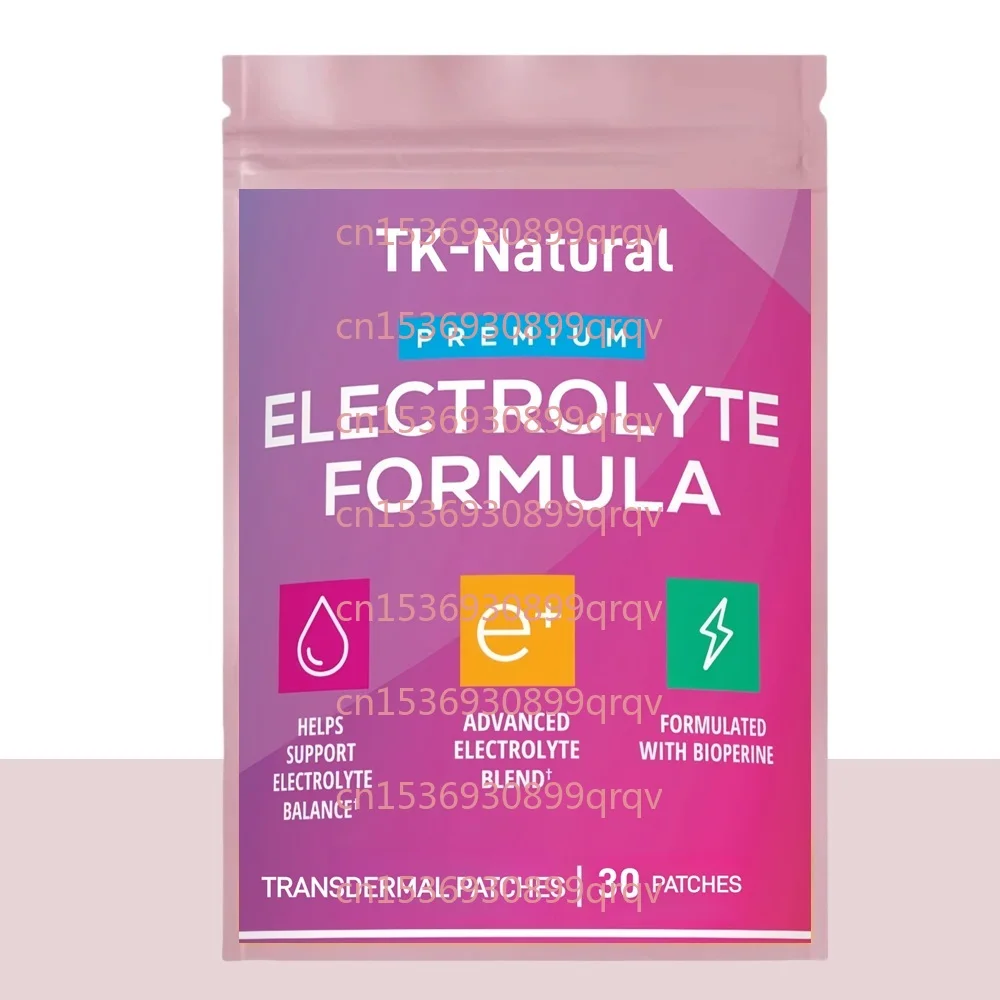 

30 трансдермальных пластырей с электролитами премиум-класса для поддержки при кетогенной диете, низкоуглеводном питании, восстановлении и регидратации, с магнием и натрием