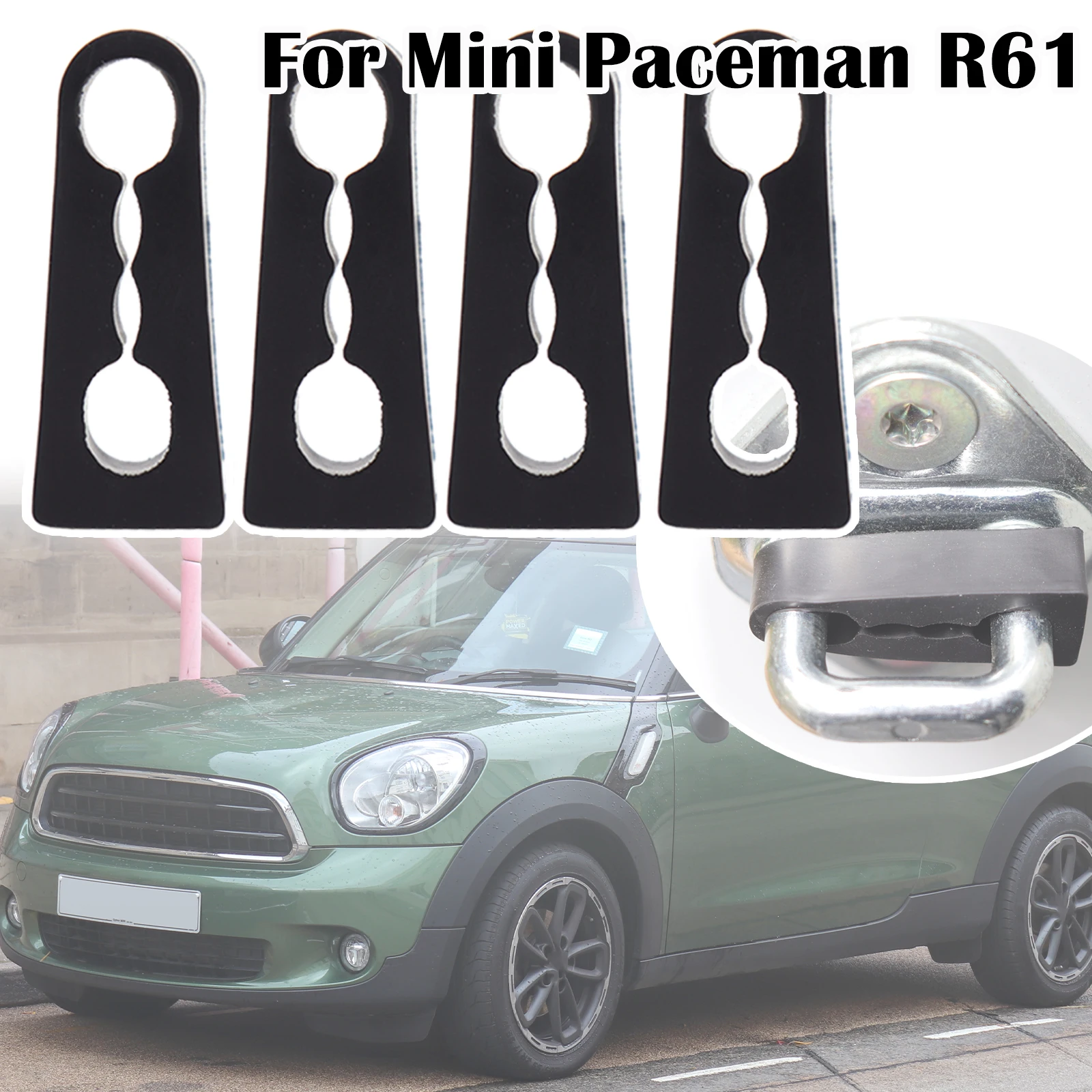 

For Mini Paceman R61 Countryman R60 Door Lock Damper Buffer Deadener Seal Shock-Absorbing Damping Protector 2013 2014 2015- 2016