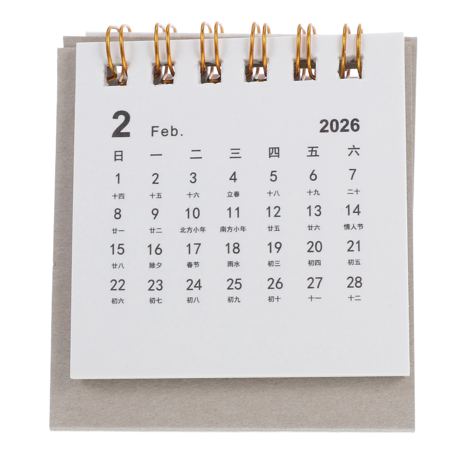 

Мини-настольный календарь 2026, стоячий флип-календарь из толстой бумаги для домашнего офиса, настольный органайзер, минималистичный столик небольшого размера
