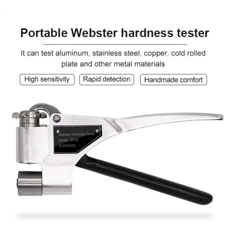 

[2026] Hot Sale Webster Hardness Tester Portable For Metal 0.6-6mm Aluminum Soft Metal Handheld Durometer Copper Brass W-20/W-20