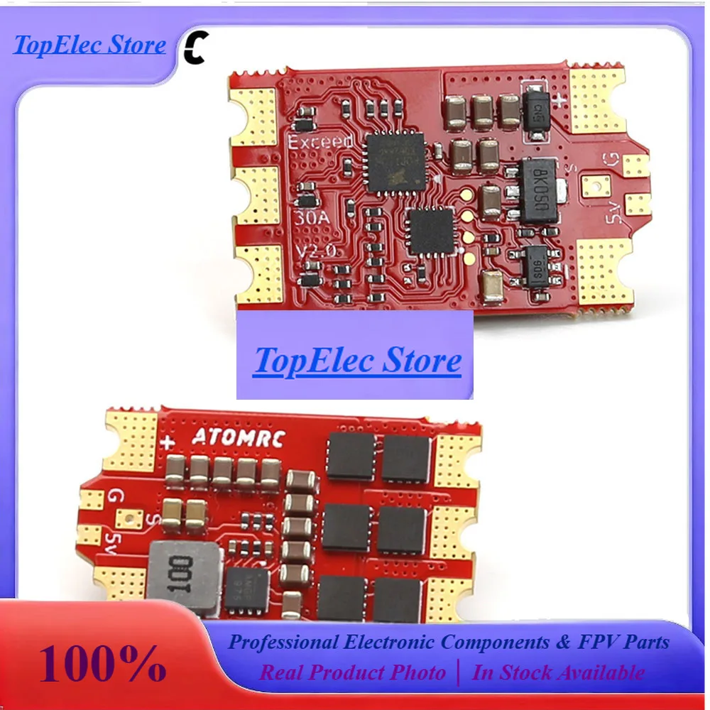 ToPssATOMRC RC Electronic Speed Controller EXCEED BLS 4S 30A ESC Fixed WIng Model RC Drone Accessories