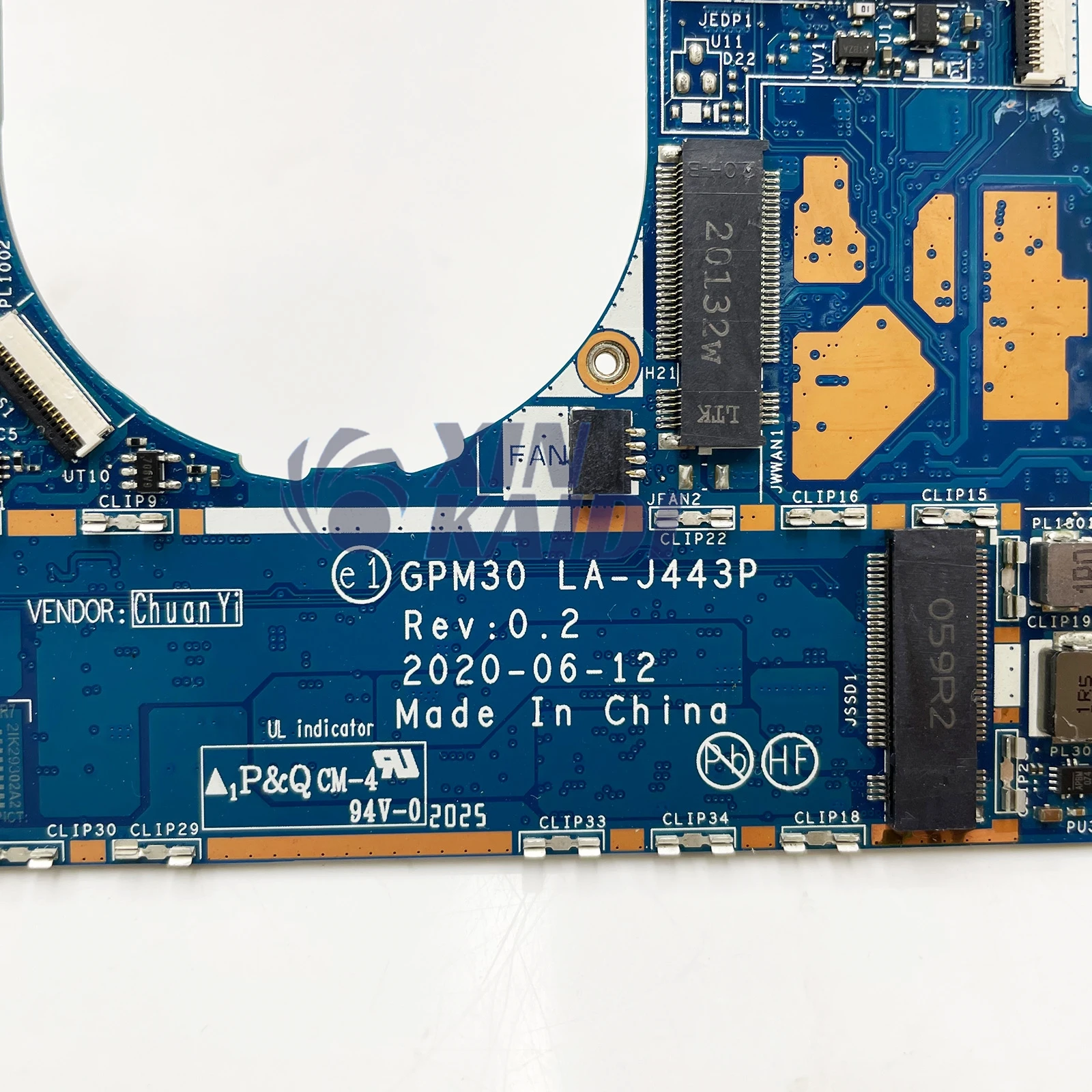 Материнская плата для ноутбука HP EliteBook X360 1030 1040 G8 M46748-601 M46748-001 LA-J443P с процессором I7-1165G7 8 ГБ R Elitebook 1040-G8