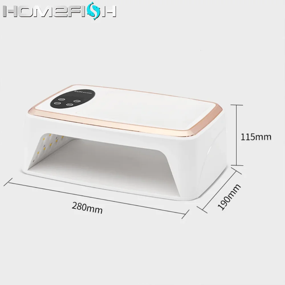 380W Professional Nail Dryer 90 Leds Nail Dryer UV Lamp for Curing All Gel Nail Polish Motion Sensing Manicure Pedicure