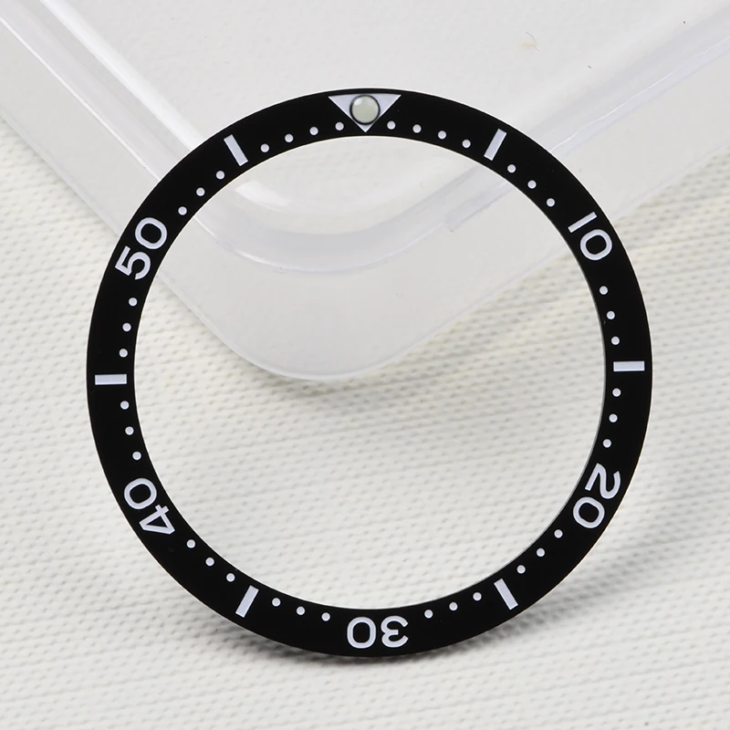 

31.5-38mm Ceramic Bezel Insert 6105-8110 SKX007 For NH35 NH36 Automatic Movement Dive Watch fit Seiko mod C3 Luminous