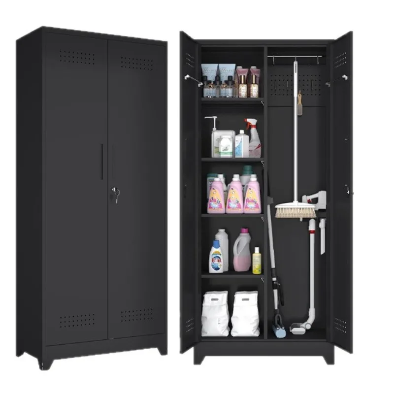 Rust Moisture Resistant Steel Utility Cabinet Large Capacity Miscellaneous Storage Cabinet for Home Use