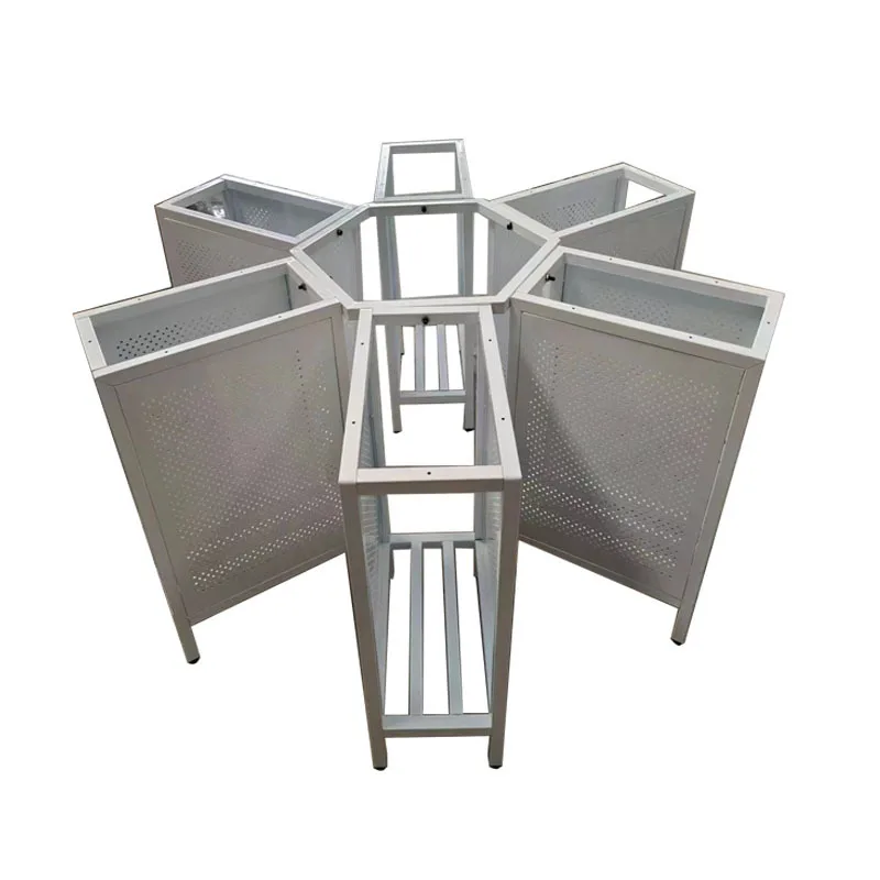 Hot pot rack metal table leg bracket hexagonal computer host table leg electromechanical room host base