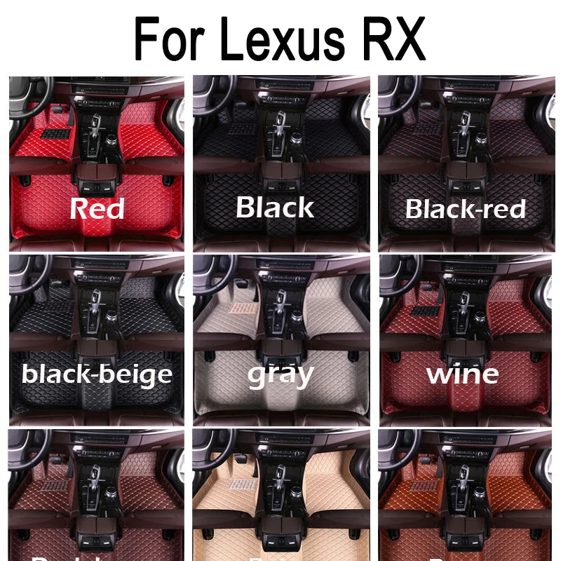 الحصير سيارة مخصصة لكزس RX RX300 RX350 RX400h RX450h 2007-2015 سنة الداخلية 100% تناسب الملحقات