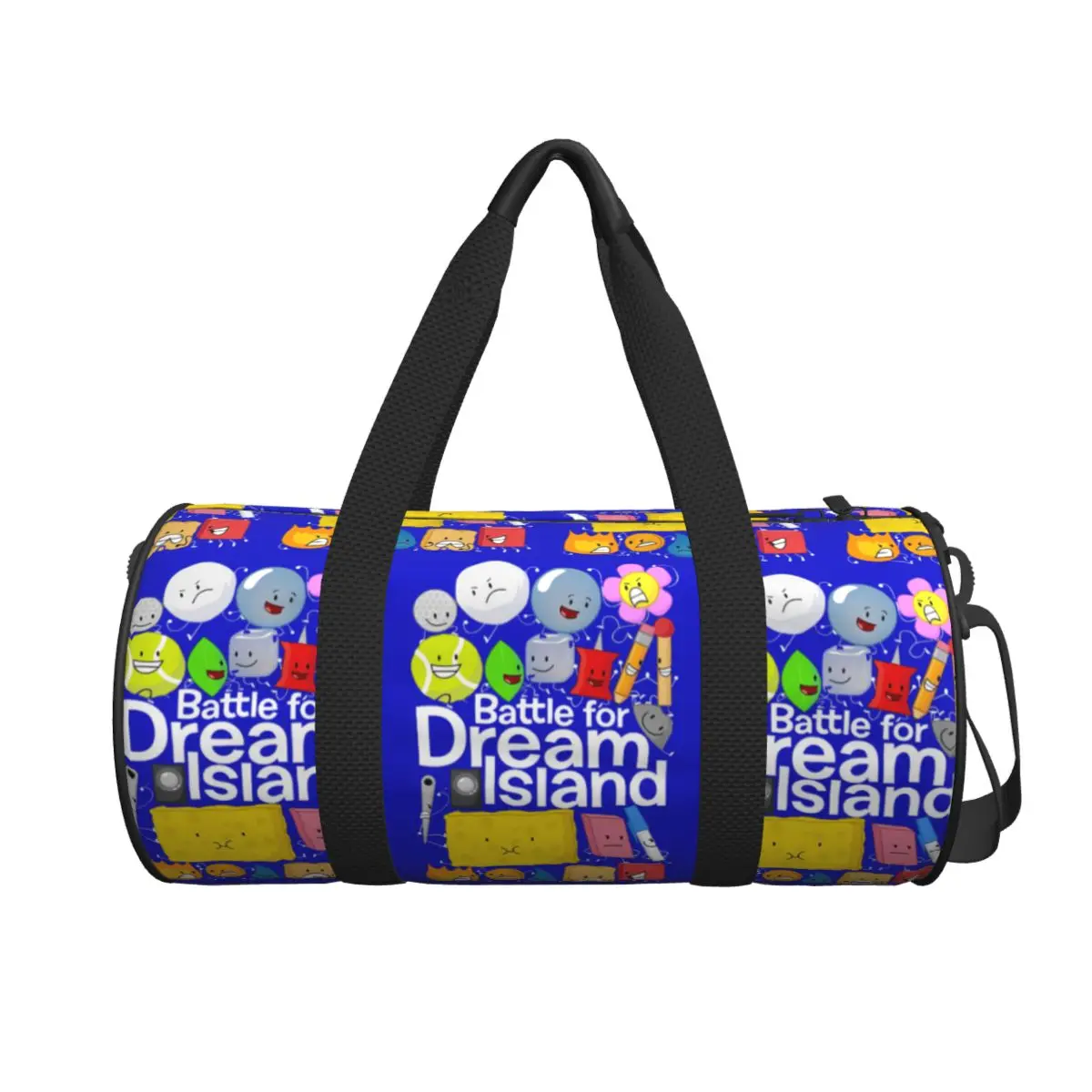 

BFDI Poster Black Large Duffle Gym Bag Waterproof Duffle Travel Bags Handbags Fitness bag