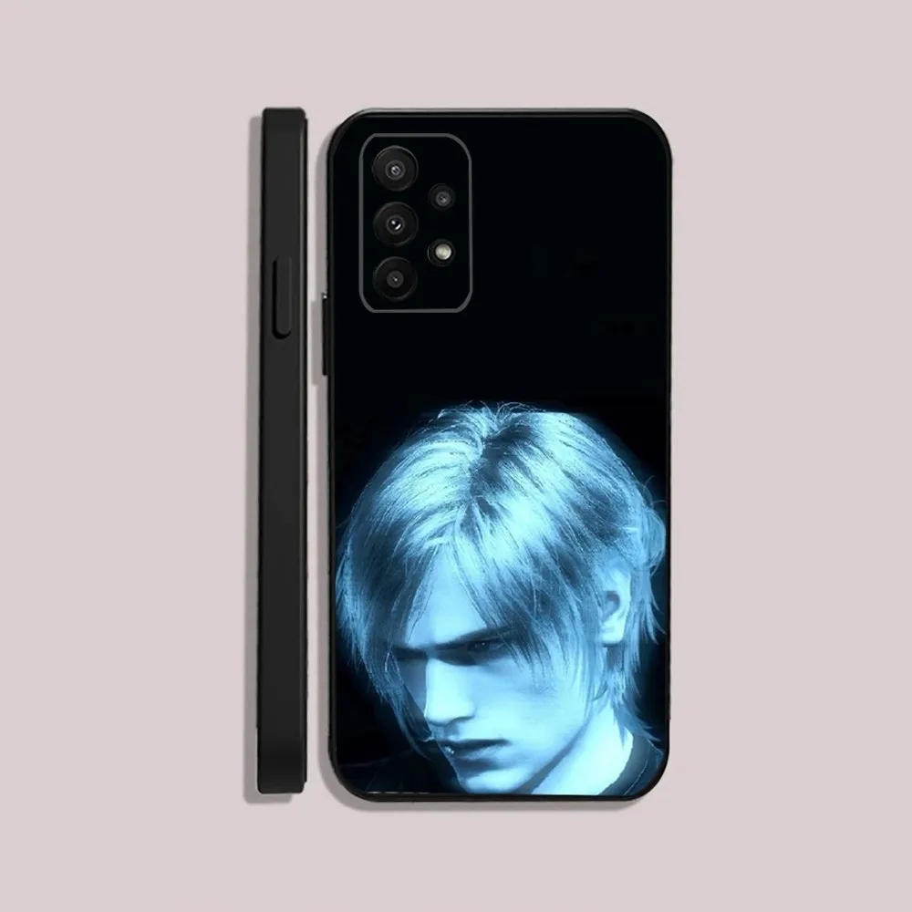 Leon R-Resident Kennedy E-Evil 4 Phone Case For Samsung S24,23,22,30,21,10,9,Ultra,Plus,Lite,FE,5G Black Soft Case