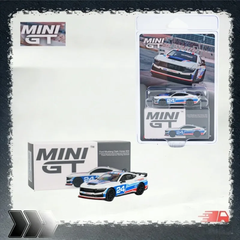 MINI GT 1:64 # Modèle de voiture en alliage de fonte Ford Dark 24 1172, jouet cadeau de vacances pour garçons, objet de collection et de décoration.