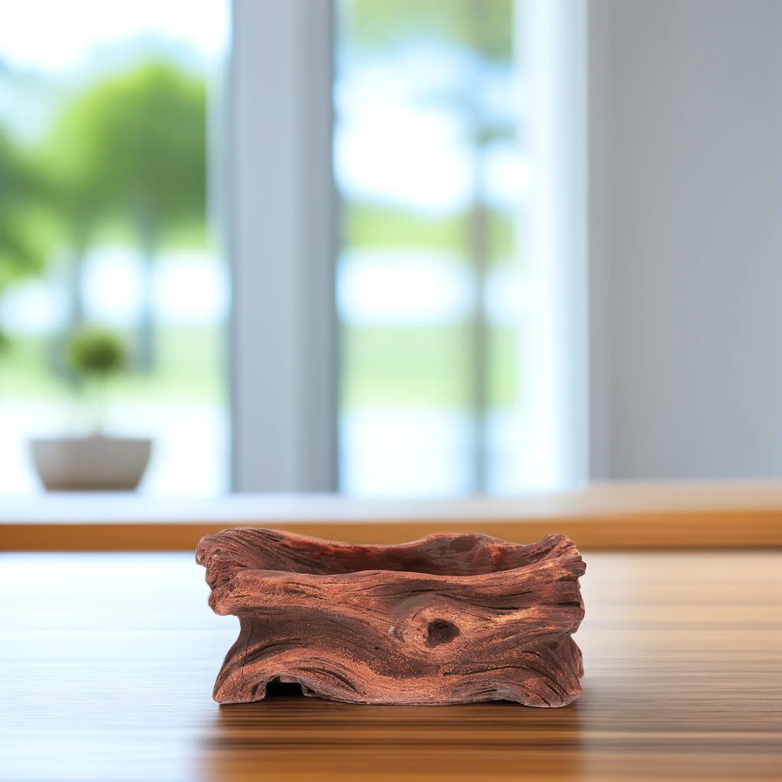 

Креативный цементный цветочный горшок в форме пняка, герметичный, легкий, идеальный подарок для украшения домашнего офиса, желтый