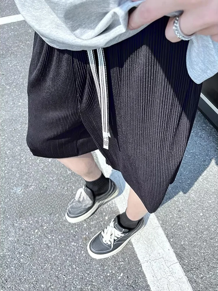 

Bla Ice Silk Qui Dry ort Брюки Мужские летние тонкие уличные пляжные повседневные пляжные брюки Модные брендовые брюки пять четвертей