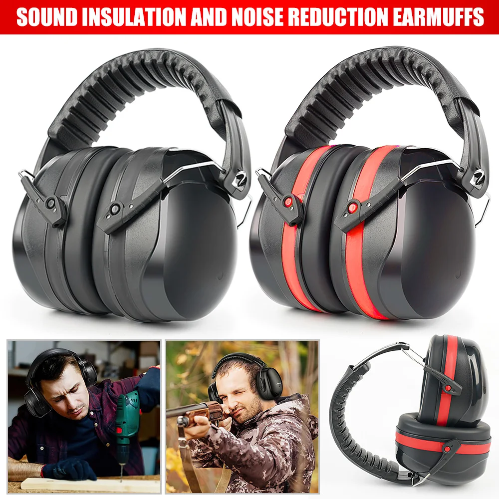 Adjustable Ear Defenders Noise Earmuffs 36db Noise Reduction Hearing Protection Headphones for Hunting Shooting Work Study