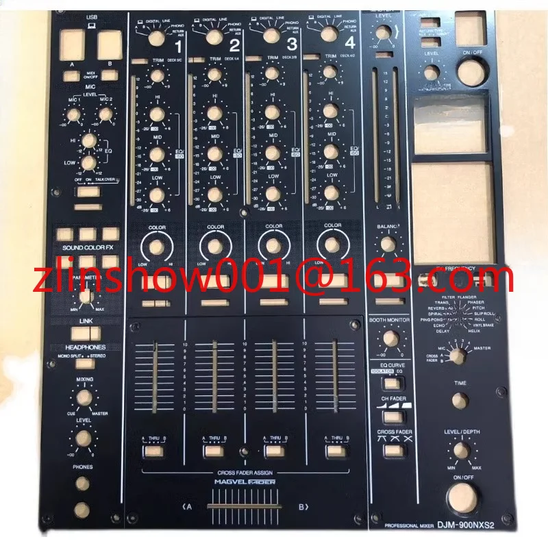 Pioneer Djm900nxs2 Panel Three Generations Mixer Disk Recorder Black and White Iron Plate Clippers