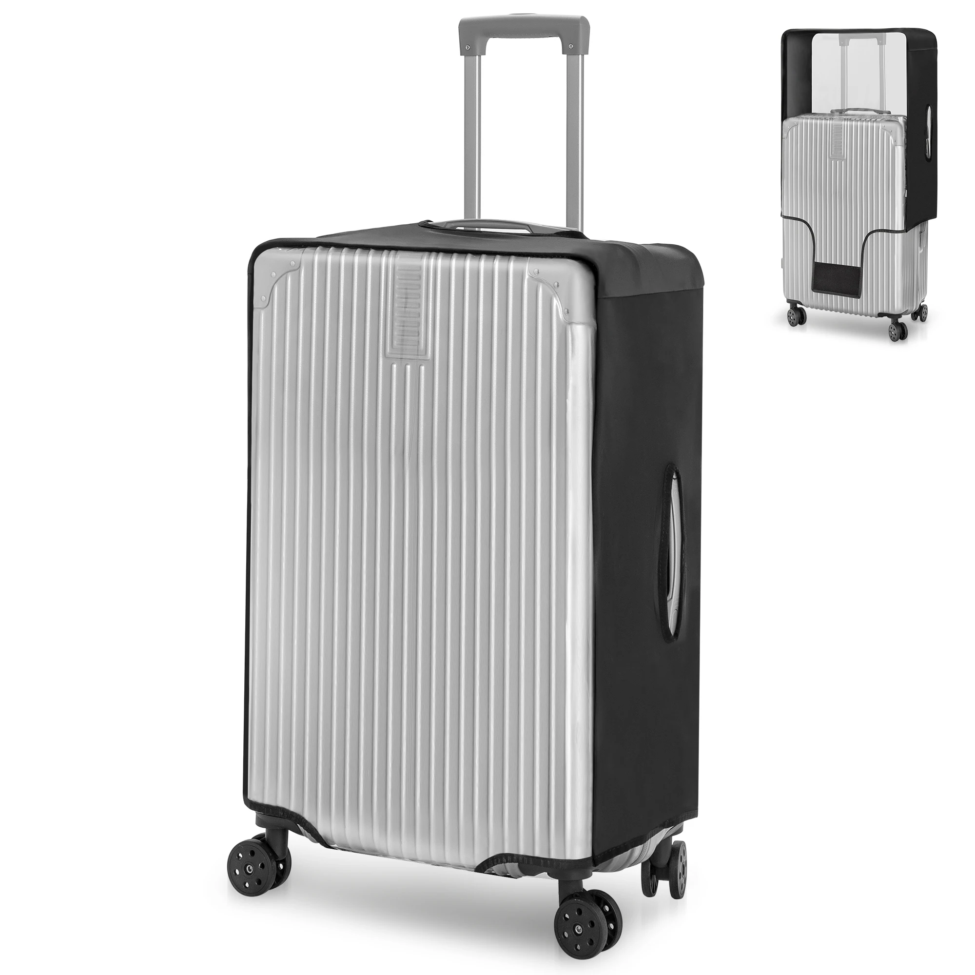 

24-30inch Transparent Luggage Protector Cover Thickened Protective Sleeve Waterproof Cover Travel Accessories PVC Case