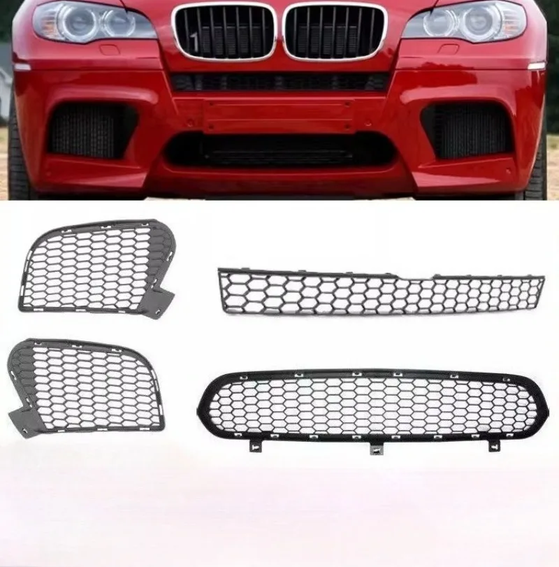 

Front Lower Left/ Right/ Center Bumper Grille for BMW 2010-2013 X5 E70, 2010-2014X6M E71