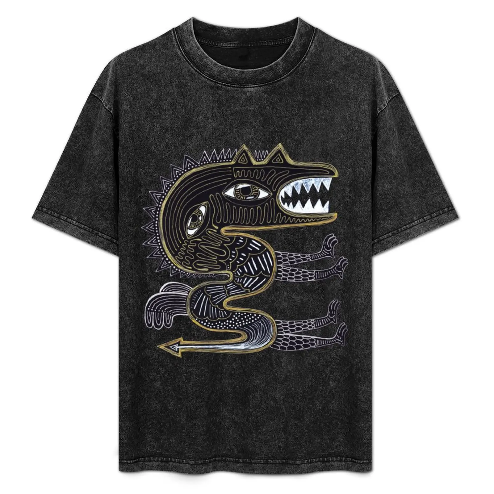 

decorative surreal dragon T-Shirt man clothes oversizeds shirts graphic tees anime shirts men