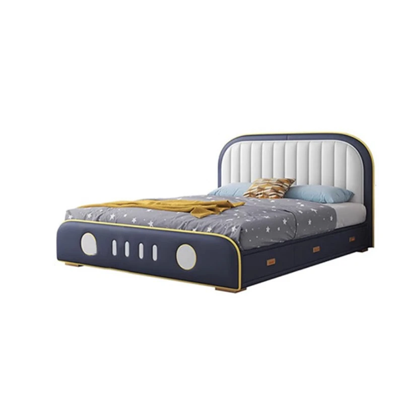 

Children's bed boys single bed wind drawer storage youth small apartment