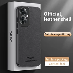 Luxury Leather Magnetic Cover for OPPO Reno 11F Reno 12 11 10 9 8 7 Pro Plus 4G 5G FIND7 Ultra K12 X Shockproof Protective Case