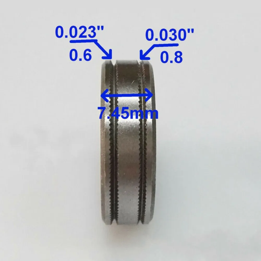 2PCS V Groove Wire Feed Drive Roller 0.6-1.0mm Steel Knurled Parts For Clarke SIP MIG100-200 Welder Torch Accessories