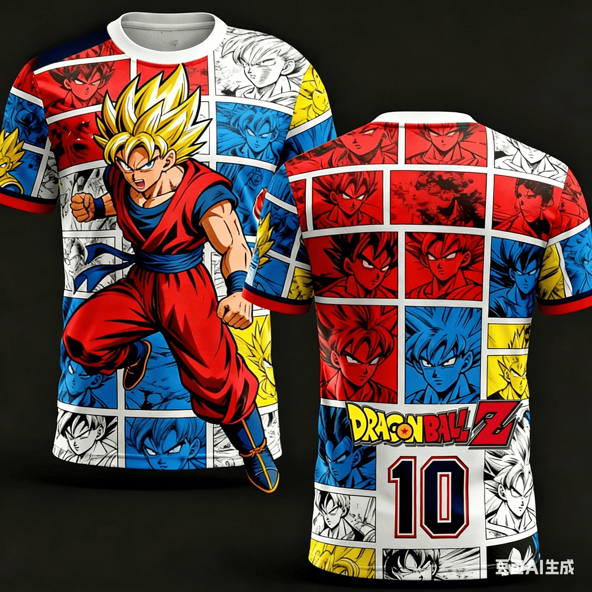 Camiseta casual Super Saiyan Ultra Instinct Goku con estampado 3D Anime Street Style Moda No. 10 Camiseta deportiva de manga corta
