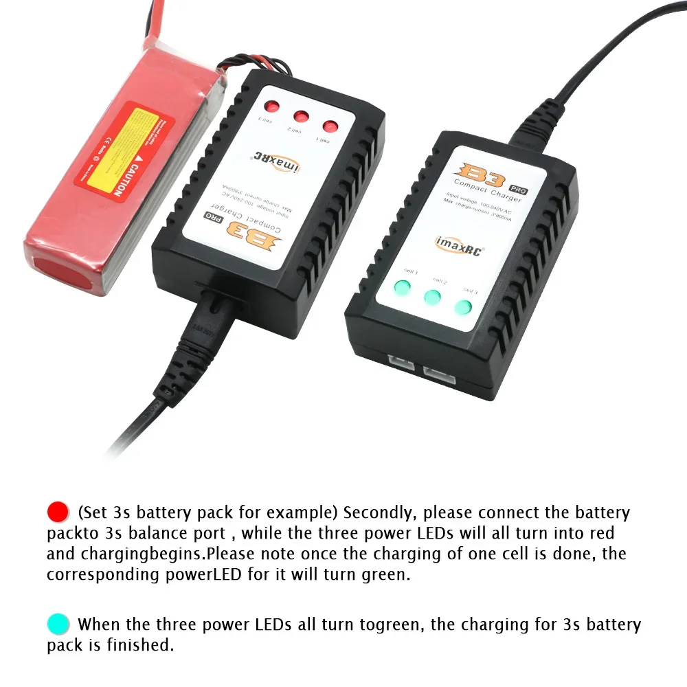 Imax B3 Pro 7.4v 11.1v Li-polymer Lipo Battery Charger 2s 3s Cells for RC LiPo AEG Airsoft Battery