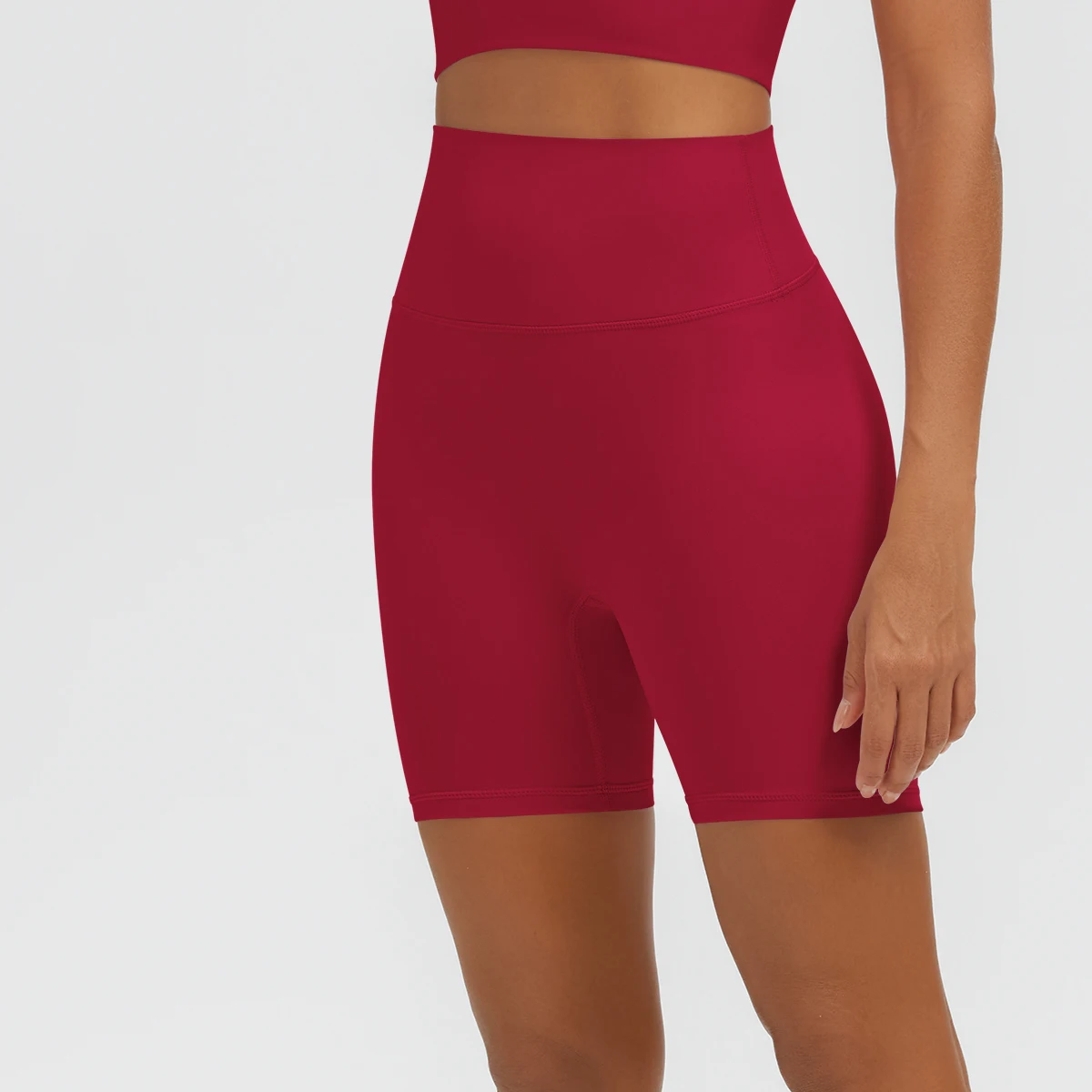 Damen Fitness Yoga Shorts Atmungsaktive Hüftformende Schnelltrocknende Sportshorts Sommer Gym Laufshorts mit Push-Up-Effekt für Frauen – Detail 35
