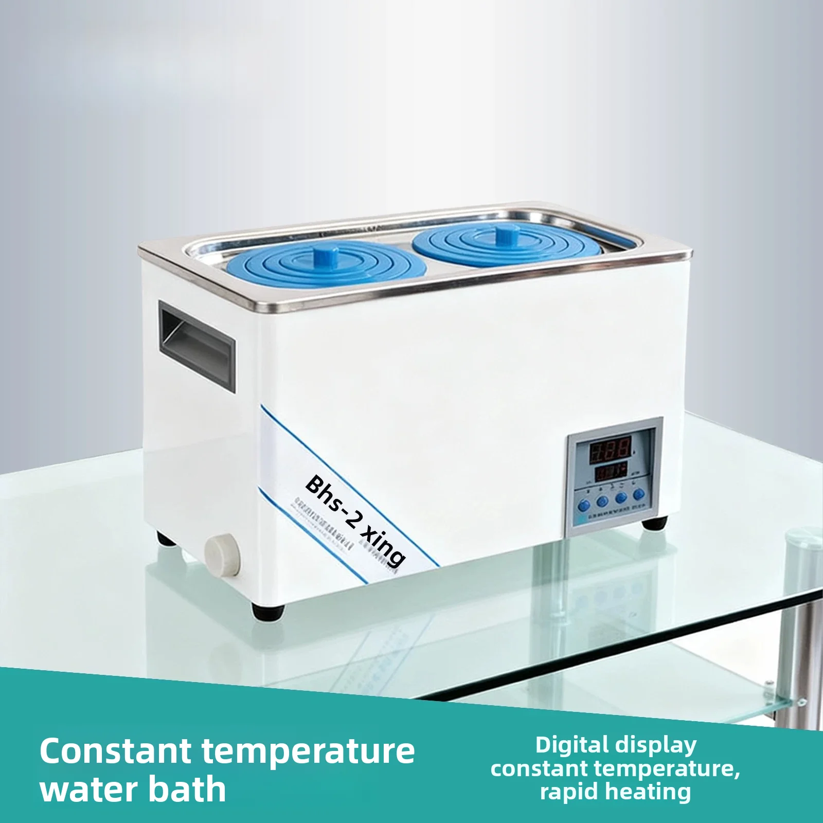 S03 Digital Display Constant Temperature Water Bath – 1/2/4/6-Hole Stainless Steel Lab Heater for Distillation,Drying&Incubation