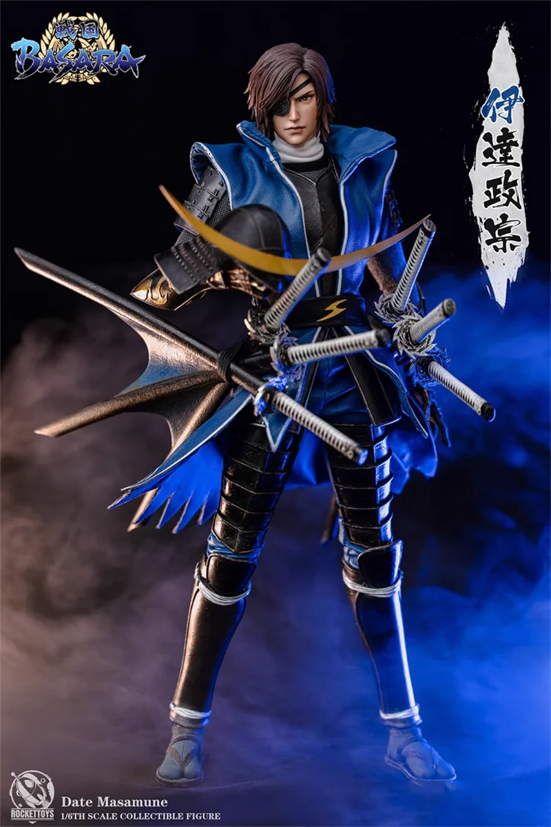 Original Rocket Toys Sengoku BASARA Date Masamune ROC-001 I/6TH SCALE GOLLECTIBLE FIGURE Action Figure Model Toys 32CM