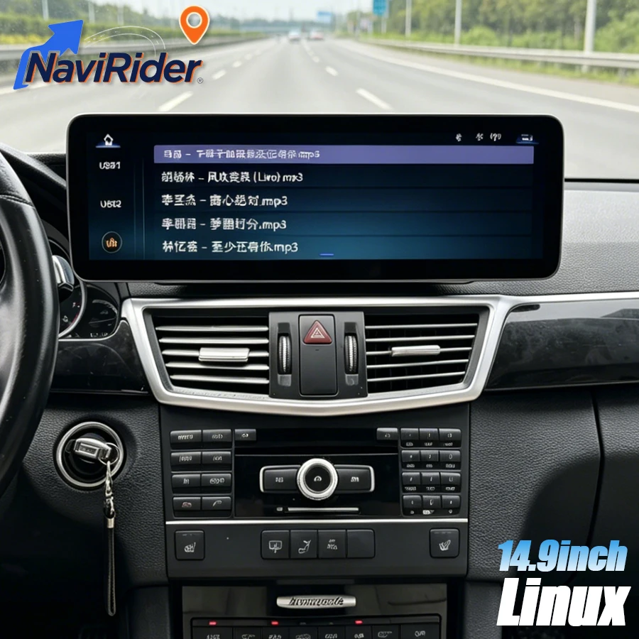 14.9inch Linux Car Stereo For Mercedes Benz E Class W207 W212 2010-2013 Car Radio Multimedia Player Head Unit CarPlay Navigation