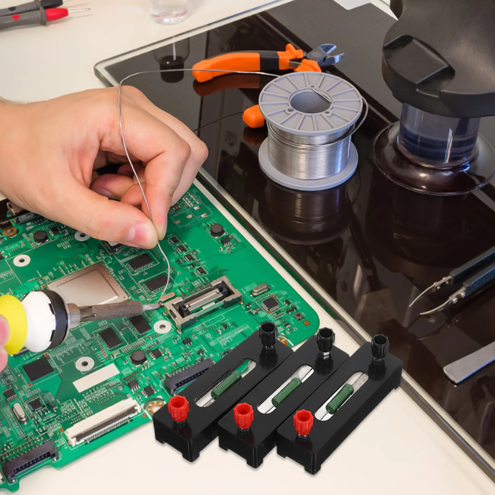 

1Set Physics Laboratory Resistor Set Fixed 5 10 15 Ohm for Circuit Experiment Educational Kit 5 Ohm Resistor