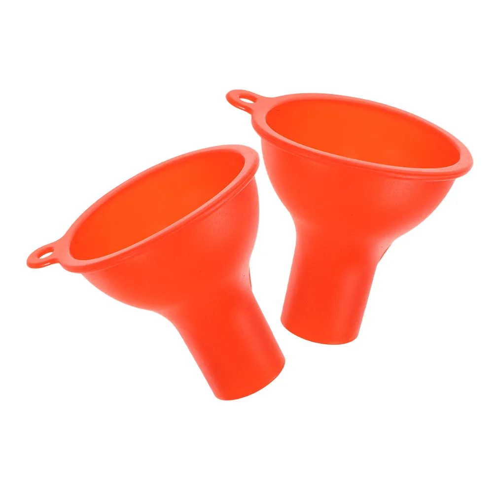 2Pcs Useful Silicone Funnel for Transferring Liquids and General Purpose Applications Mini Funnel Silicone Small Funnels
