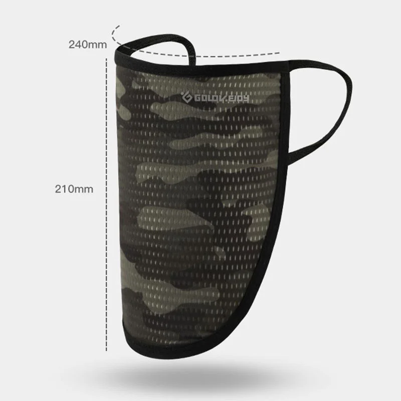 Atmungsaktive Anti-Staub-Gesichtsmaske aus Eisseide, Outdoor-Sport, UV-Schutz, Herren, Radfahren, Camping, Wandern, Sonnenschutz und kühlende Gesichtsbedeckung