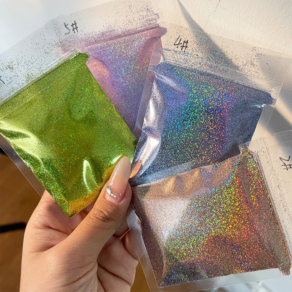 5G Chameleons Shiny Resin Pigment Holographic Colorful Glitter Powder Silicone Mold for Epoxy Resin DIY Jewelry Earrings Crafts