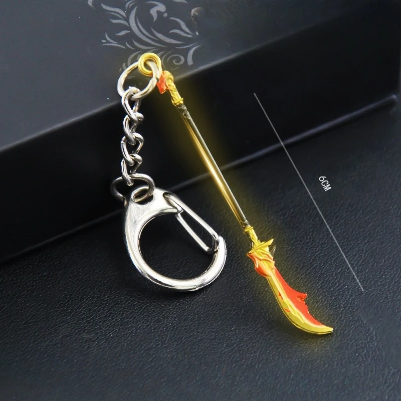 原神インパクトゲームキーホルダー狼の墓石レッドホーンストーンスレッシャー電光吸収アクイラファボニア合金ナイフ剣おもちゃ