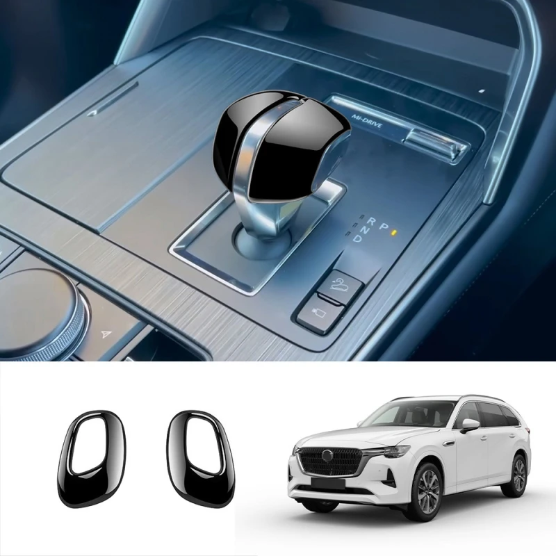 Für Mazda CX-60 CX 60 CX-80 CX80 CX-90 2022 2023 2024 2025 ABS Auto Schaltknauf Abdeckung Zierleiste Aufkleber Zubehör – Detail 13