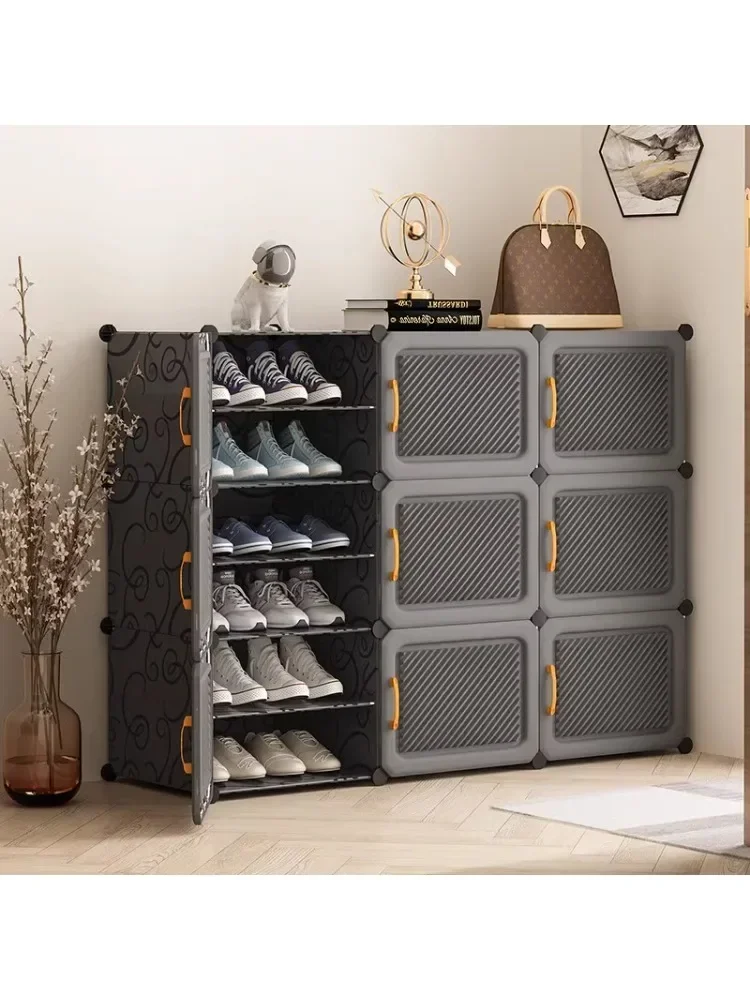 Simple Door Shoe Rack Home Storage Gadget Multi-Layer Dustproof Shoe Cabinet home furniture  zapatero multifuncional